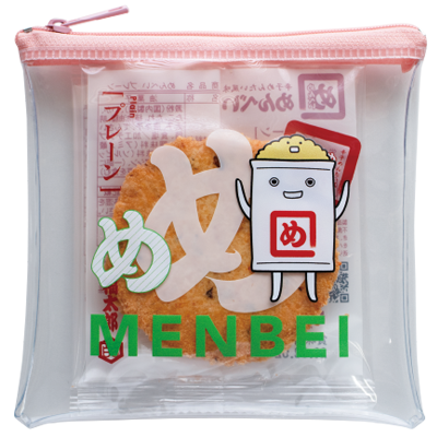 めんべーくんクリアポーチ ピンク(プレーン)