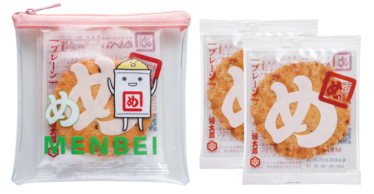 めんべーくんクリアポーチ ピンク(プレーン)