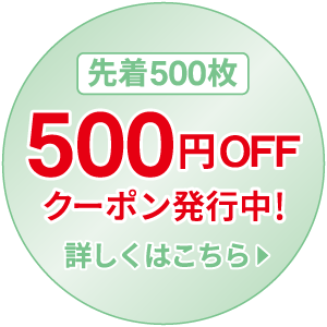 先着500枚 500円クーポン