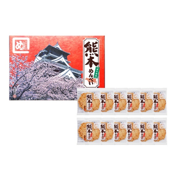熊本めんべい(赤牛使用) ２枚×12袋