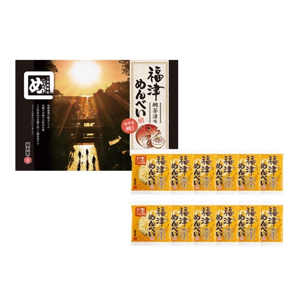 福津めんべい(鯛茶漬味) ２枚×12袋
