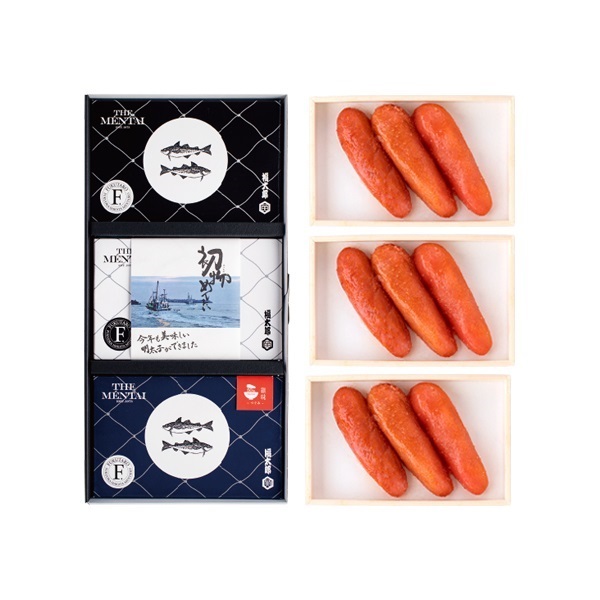 初物めんたい味わい3種食べ比べセット