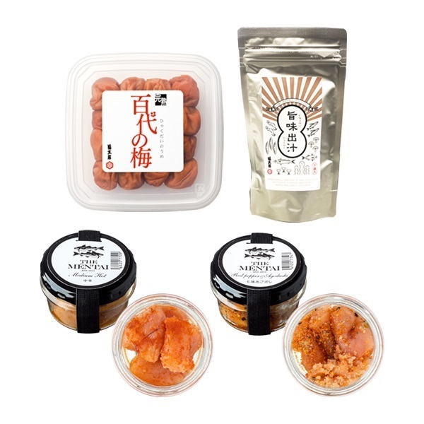 明太子と百代の梅・旨味出汁セット
