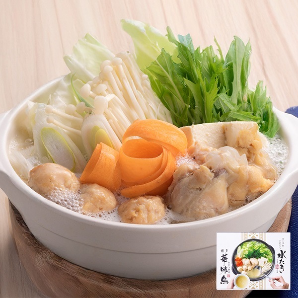 博多華味鳥スープをいただく水たきセット