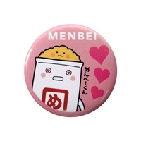 めんべいオリジナル缶マグネット(ピンク)