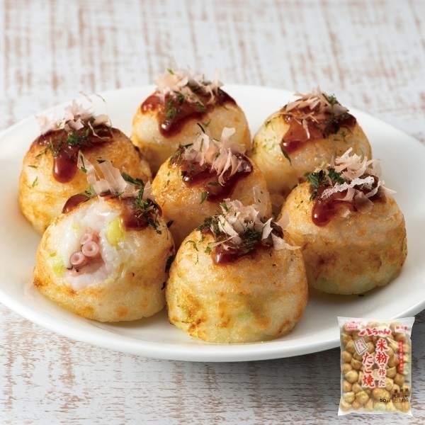 米粉で作ったたこ焼き